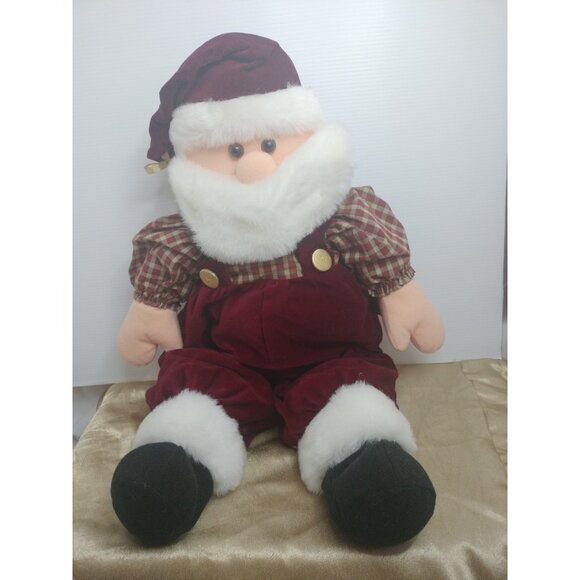 Pacifix International Santa Claus Christmas Holiday Red Suit Plush Toy 23" Excel - Picture 2 of 13